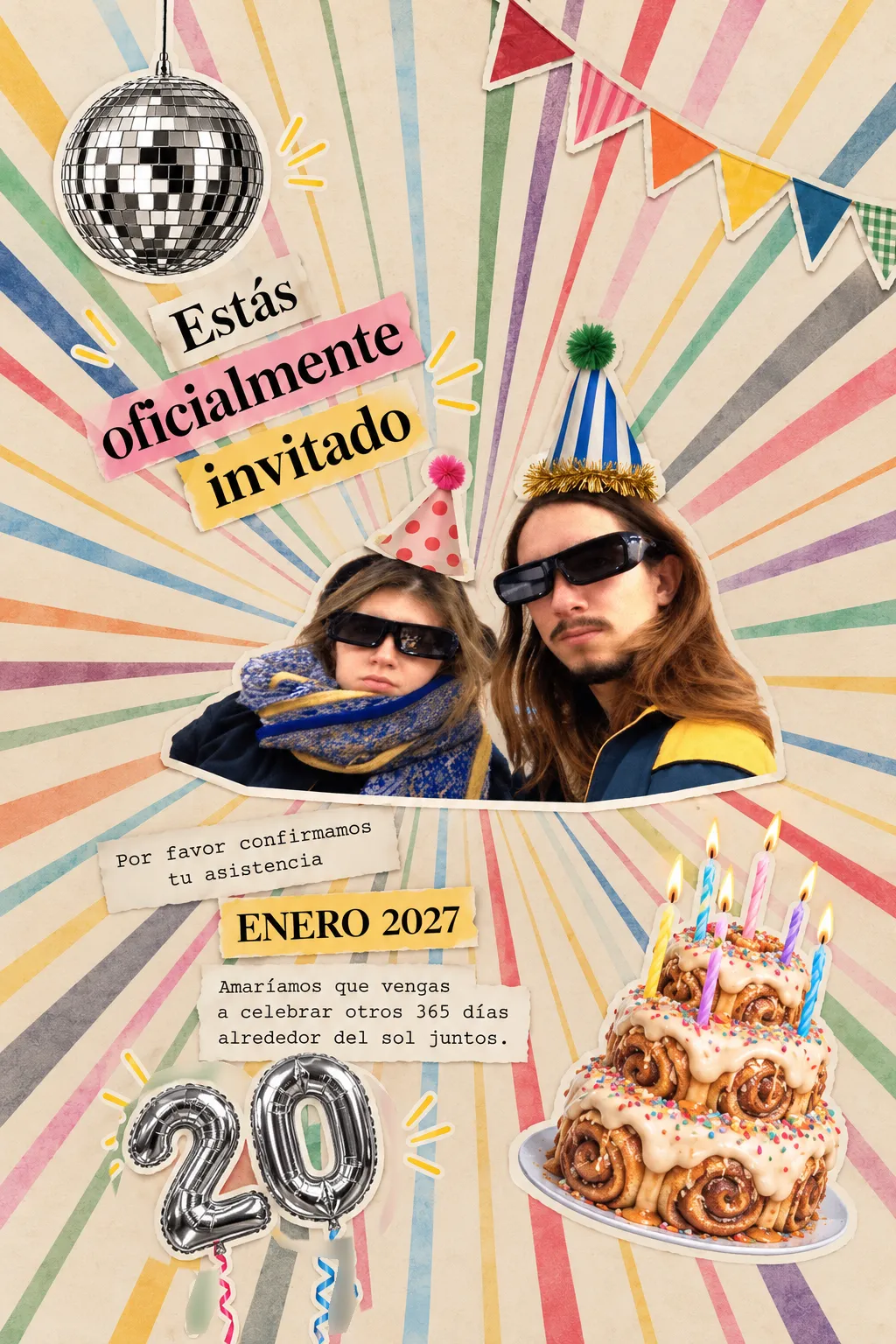 Estás oficialmente invitado. Enero 2027